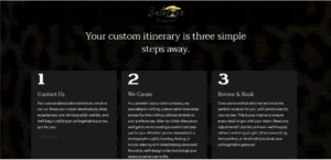 Safari travel website process